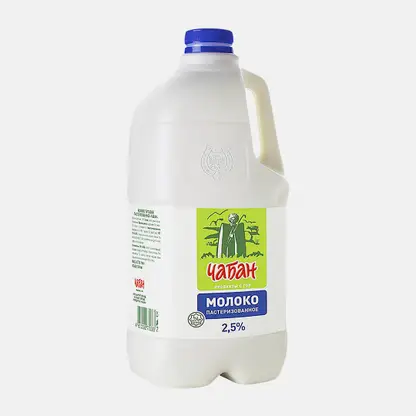 Молоко Чабан Халяль питьевое пастеризованное 2.5% 1.9кг