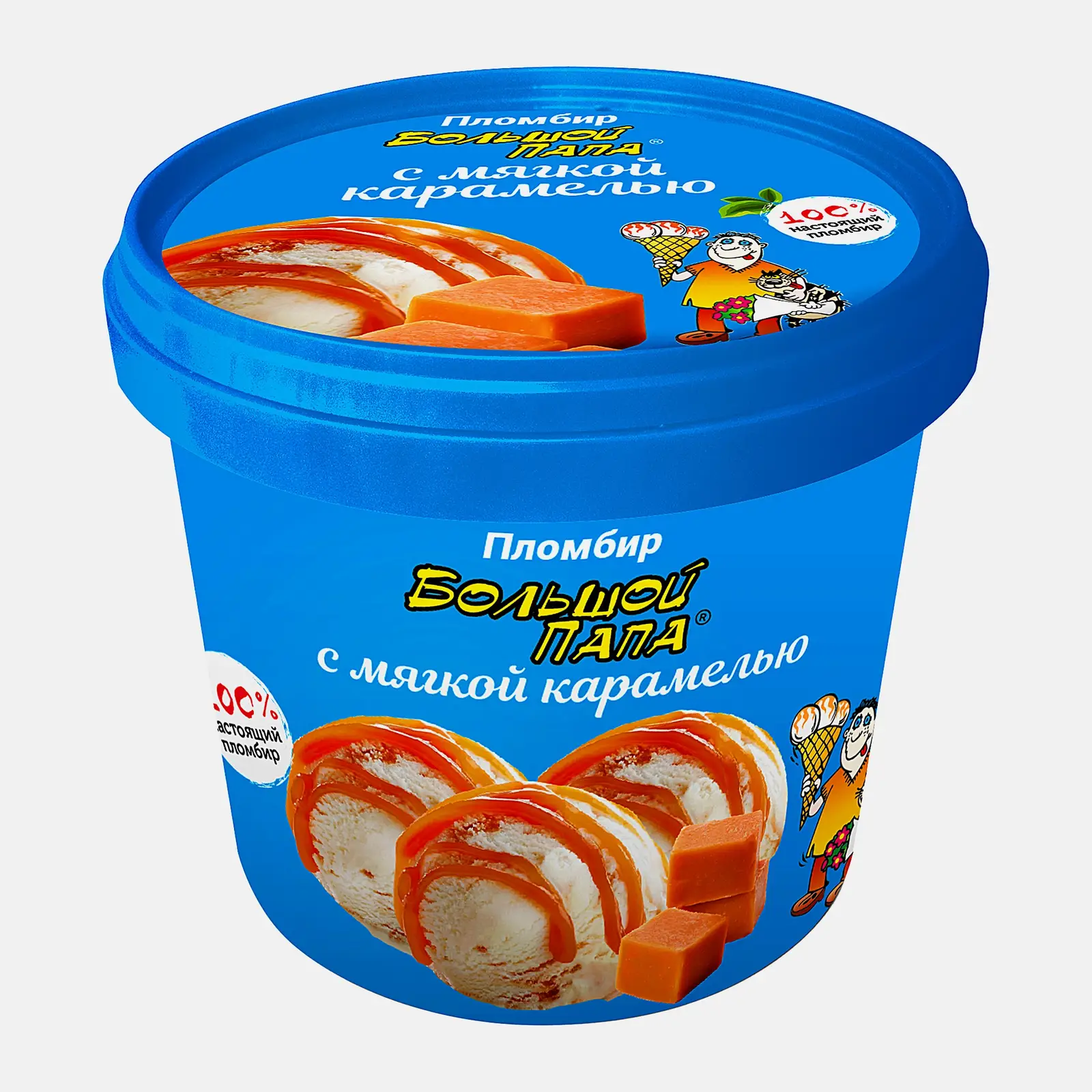 Мороженое Большой папа с мягкой карамелью 450г