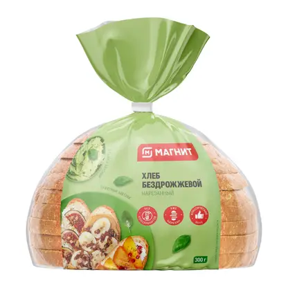 Изображение товара Хлеб Бездрожжевой нарезанный Магнит 300г