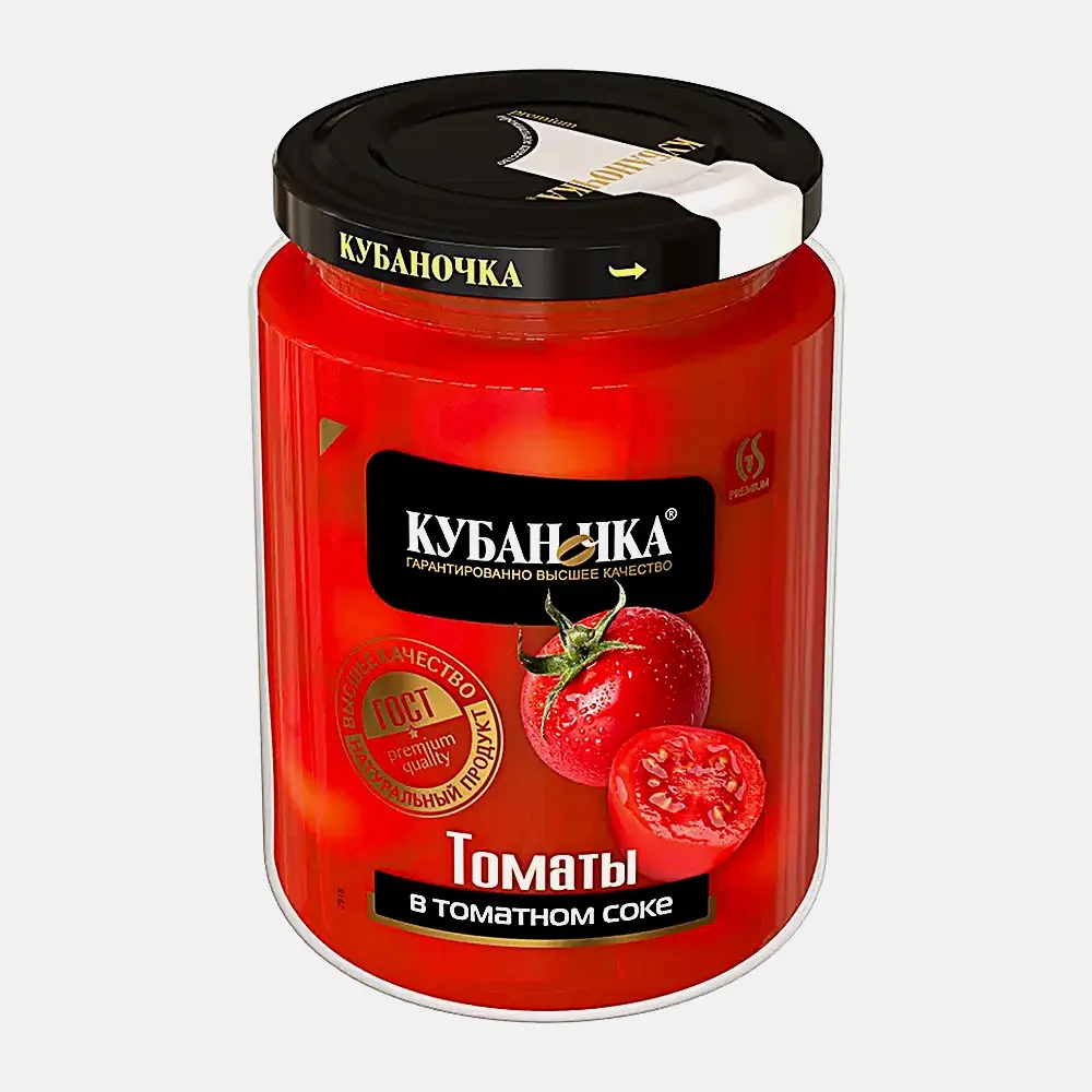 Томаты Кубаночка в томатном соке 680г