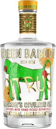 Джин Green Baboon Цитрус 40% 500мл