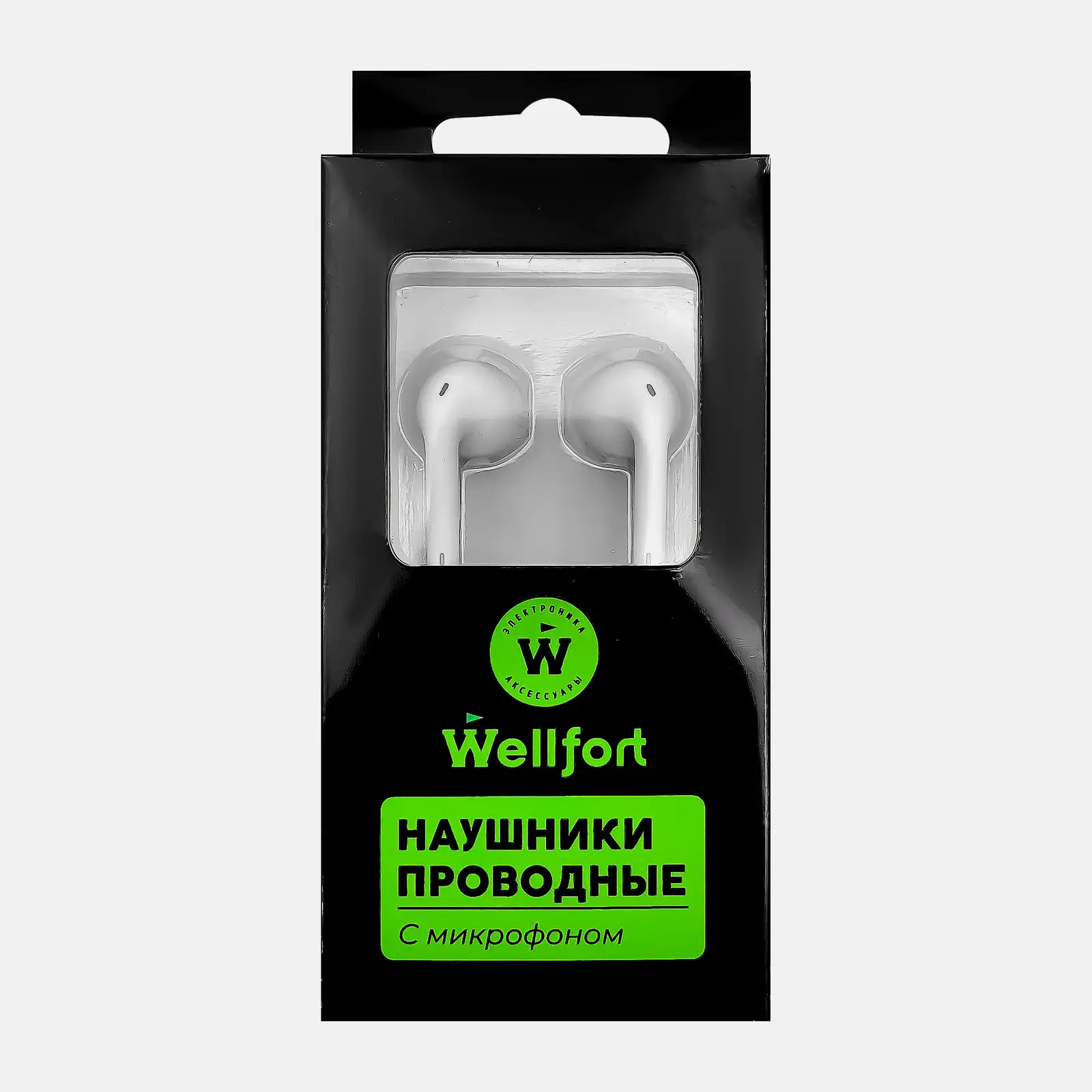 Наушники проводные Wellfort с микрофоном WX22091430-1 1.2м
