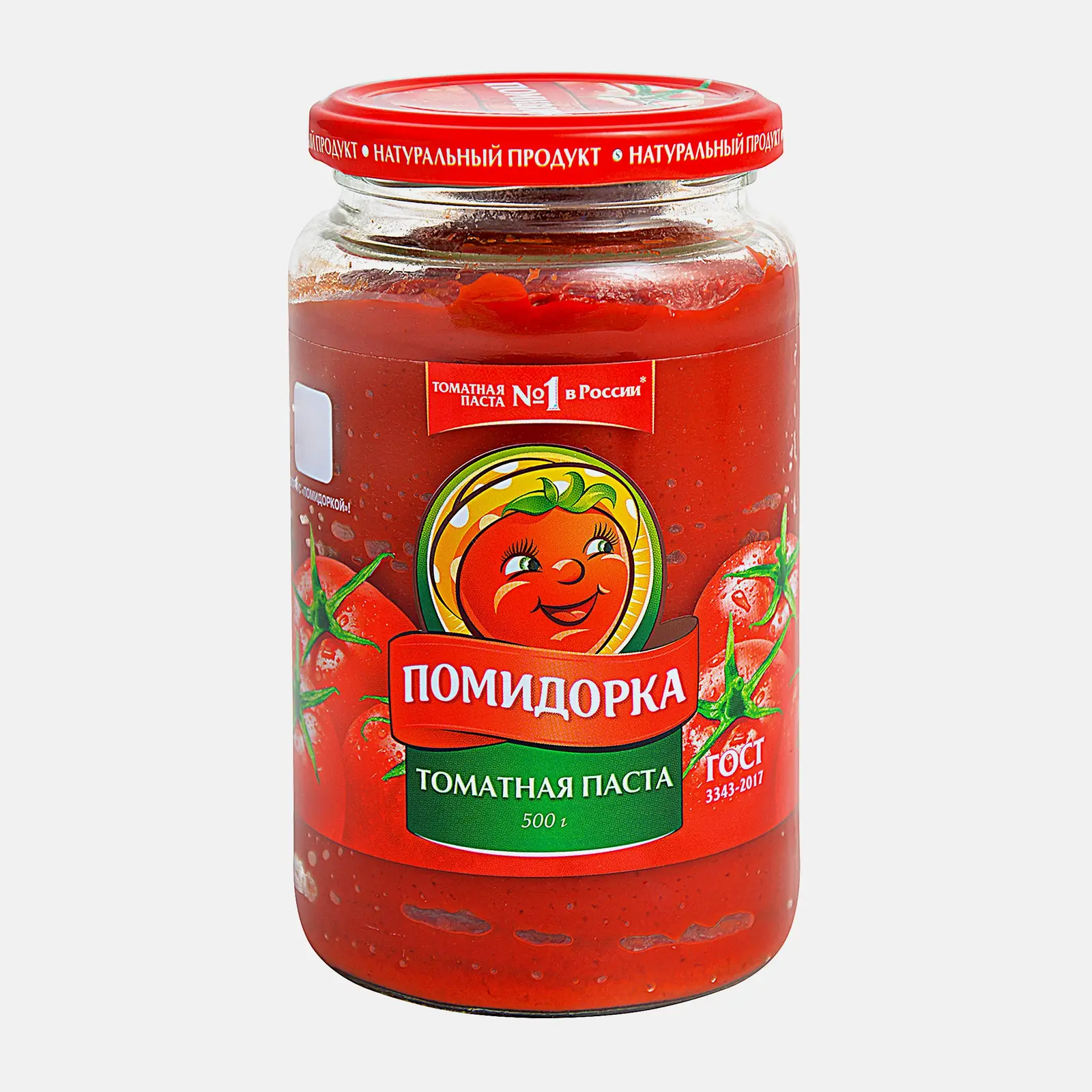 Изображение товара Томатная паста Помидорка 480 мл - натуральный продукт для повседневного приготовления