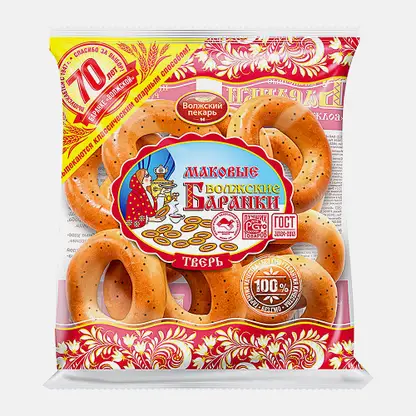 Баранки с маком Волжский пекарь 350г