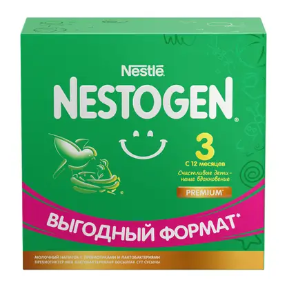 Изображение товара Сухое молоко Nestogen 3 c 12 месяцев 900г Изображение товара Сухое молоко Nestogen 3 c 12 месяцев 900г
