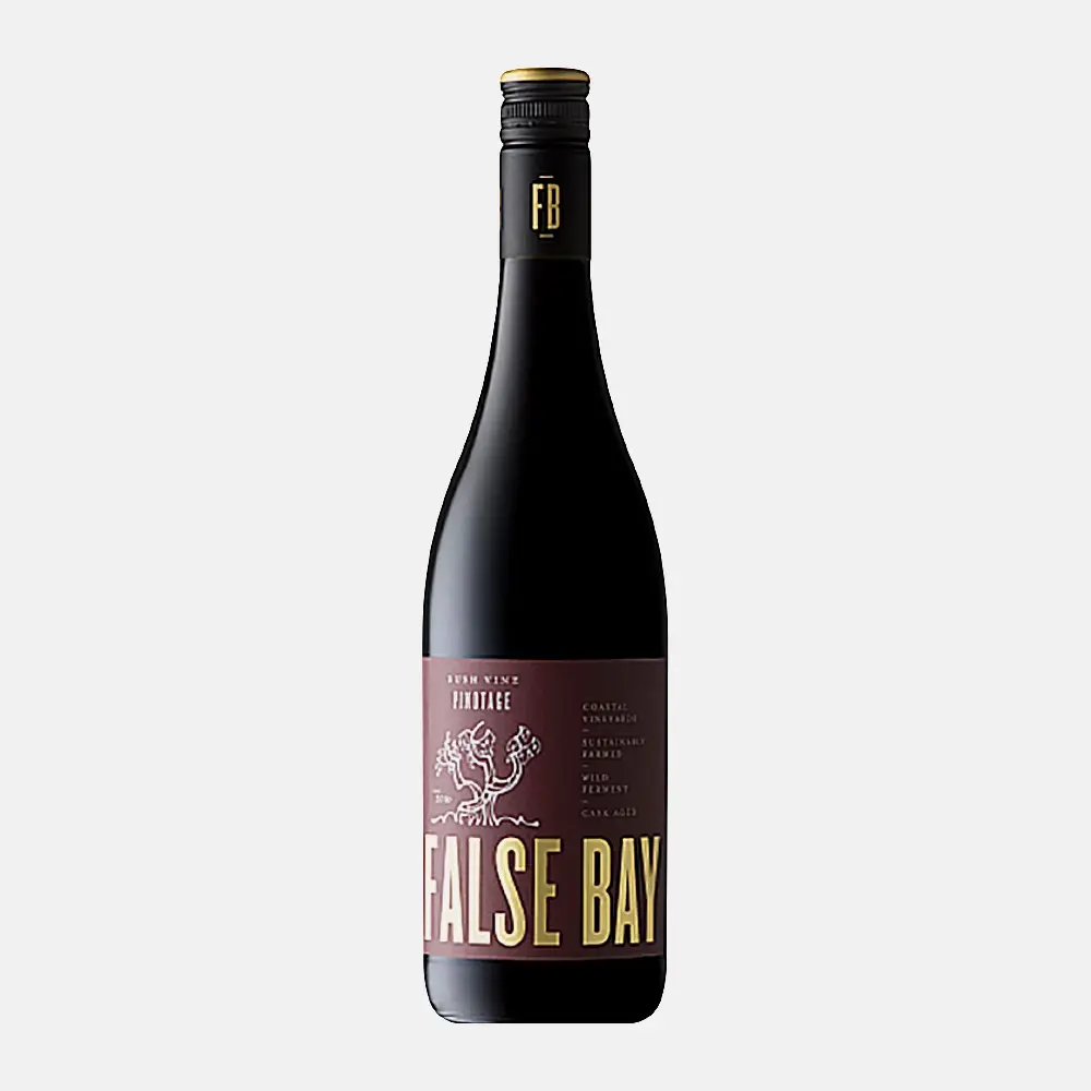 Вино False Bay Bush Vine Пинотаж красное сухое 14% 750мл