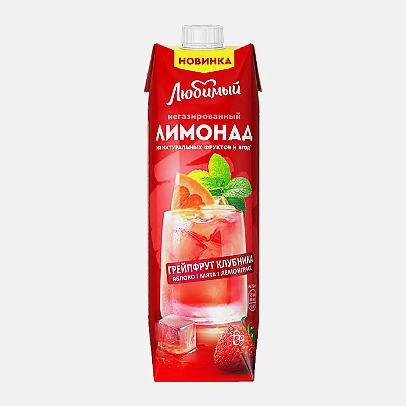 Лимонад грейпфрут-клубника Любимый 970мл Лимонад грейпфрут-клубника Любимый 970мл