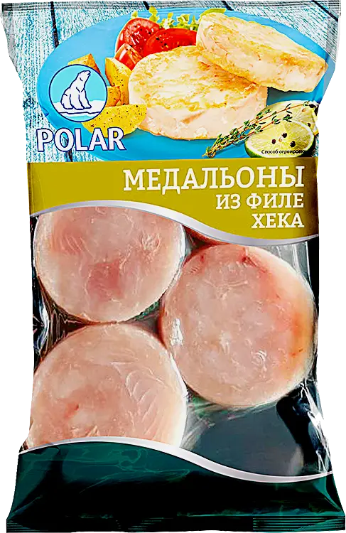 Медальоны Polar из филе хека 400г Медальоны Polar из филе хека 400г
