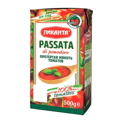 Изображение товара Мякоть томатов Пиканта протертая 500г