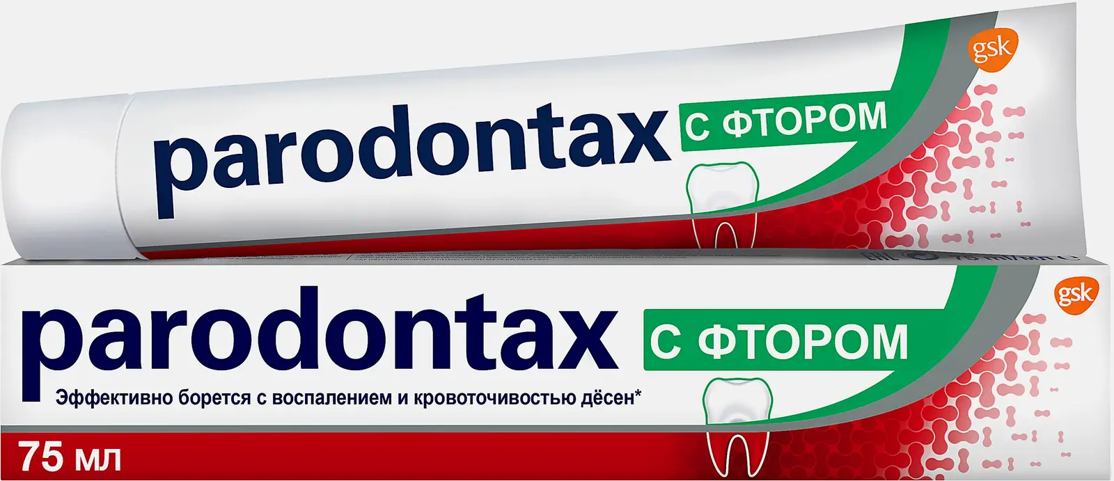 Зубная паста Parodontax с Фтором от воспаления и кровоточивости десен 75мл
