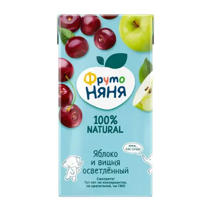 Изображение товара Нектар Фрутоняня Яблоко-вишня 500 мл натуральный детский напиток