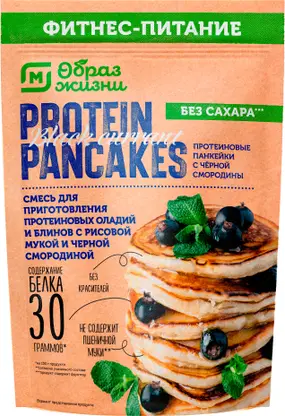 Изображение товара Смесь Магнит для приготовления протеиновых оладий и блинов с рисовой мукой 350г