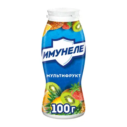 Изображение товара Напиток кисломолочный Имунеле Мультифрукт 1.2% 100г Изображение товара Напиток кисломолочный Имунеле Мультифрукт 1.2% 100г