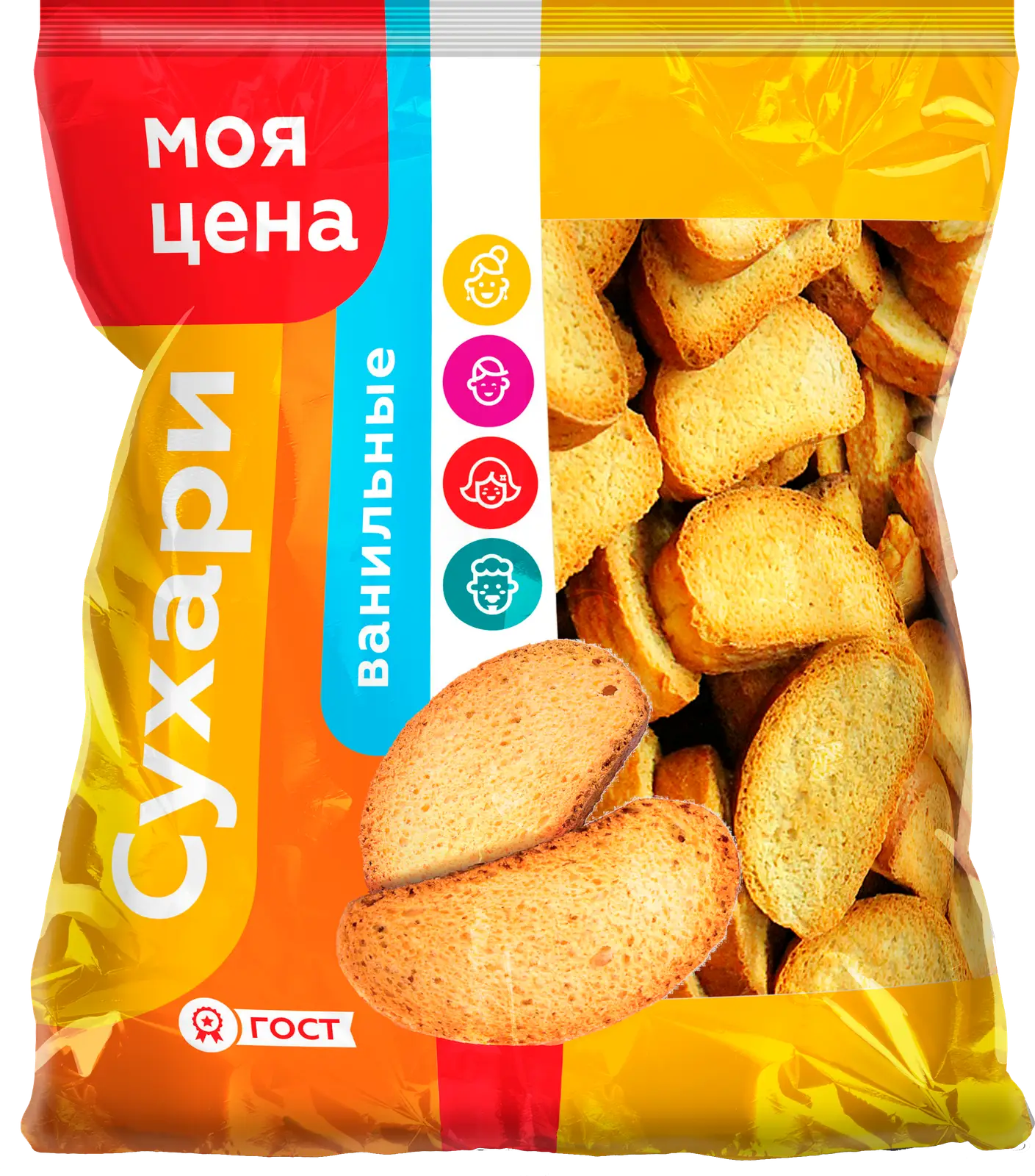 Сухари Моя цена ванильные 350г - Магнит-Продукты