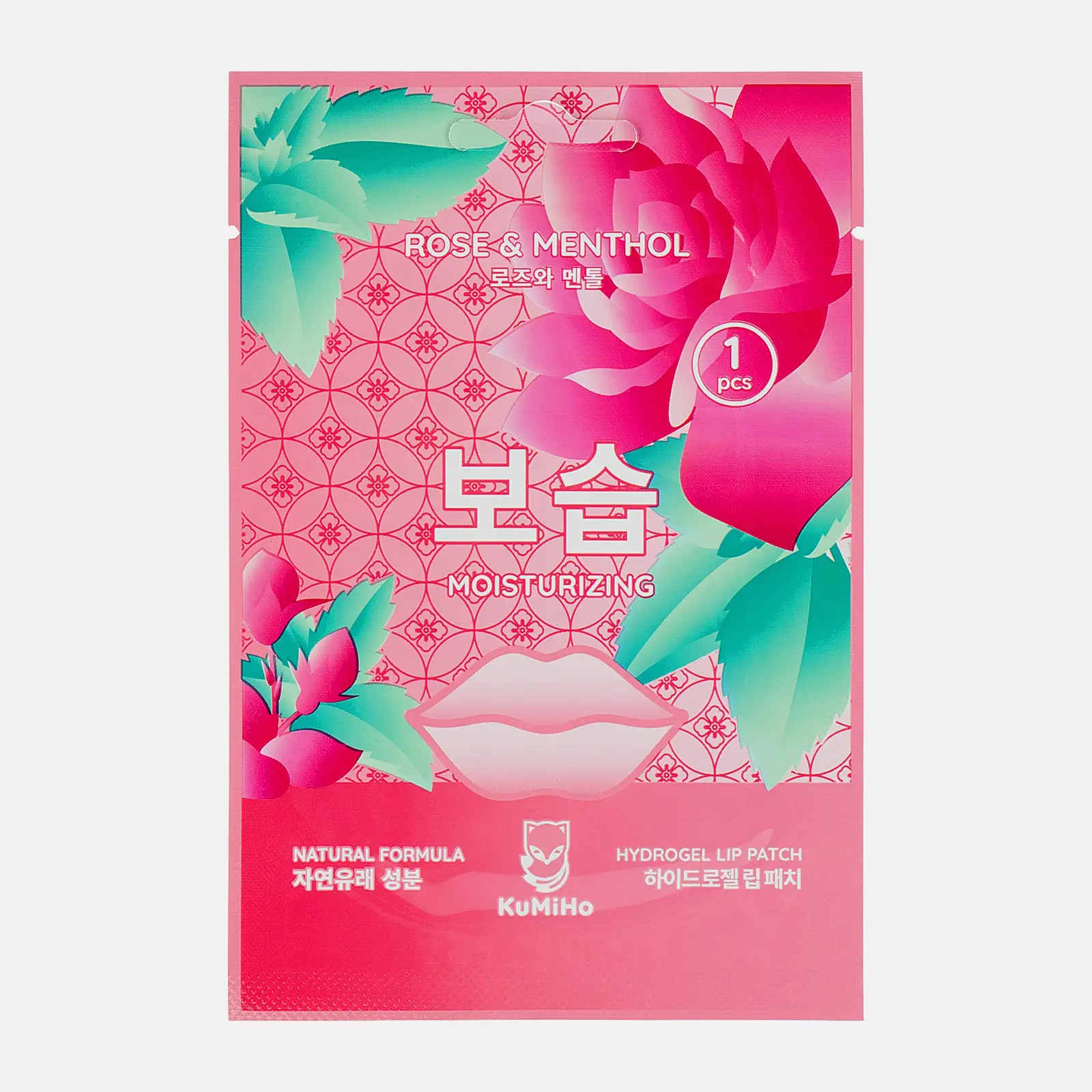 Патч для губ Kumiho Экстракт розы и ментол