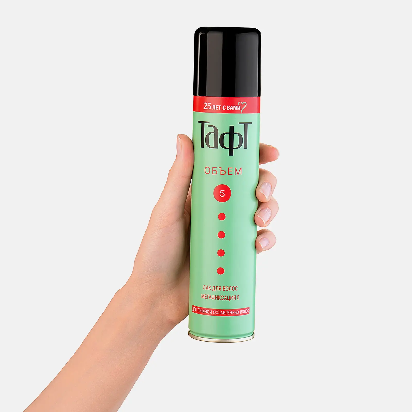 Лак для волос Тафт Объем для укладки мегафиксация 225мл