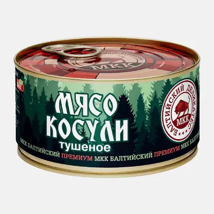 Мясо косули Балтийский деликатес тушеное 325г