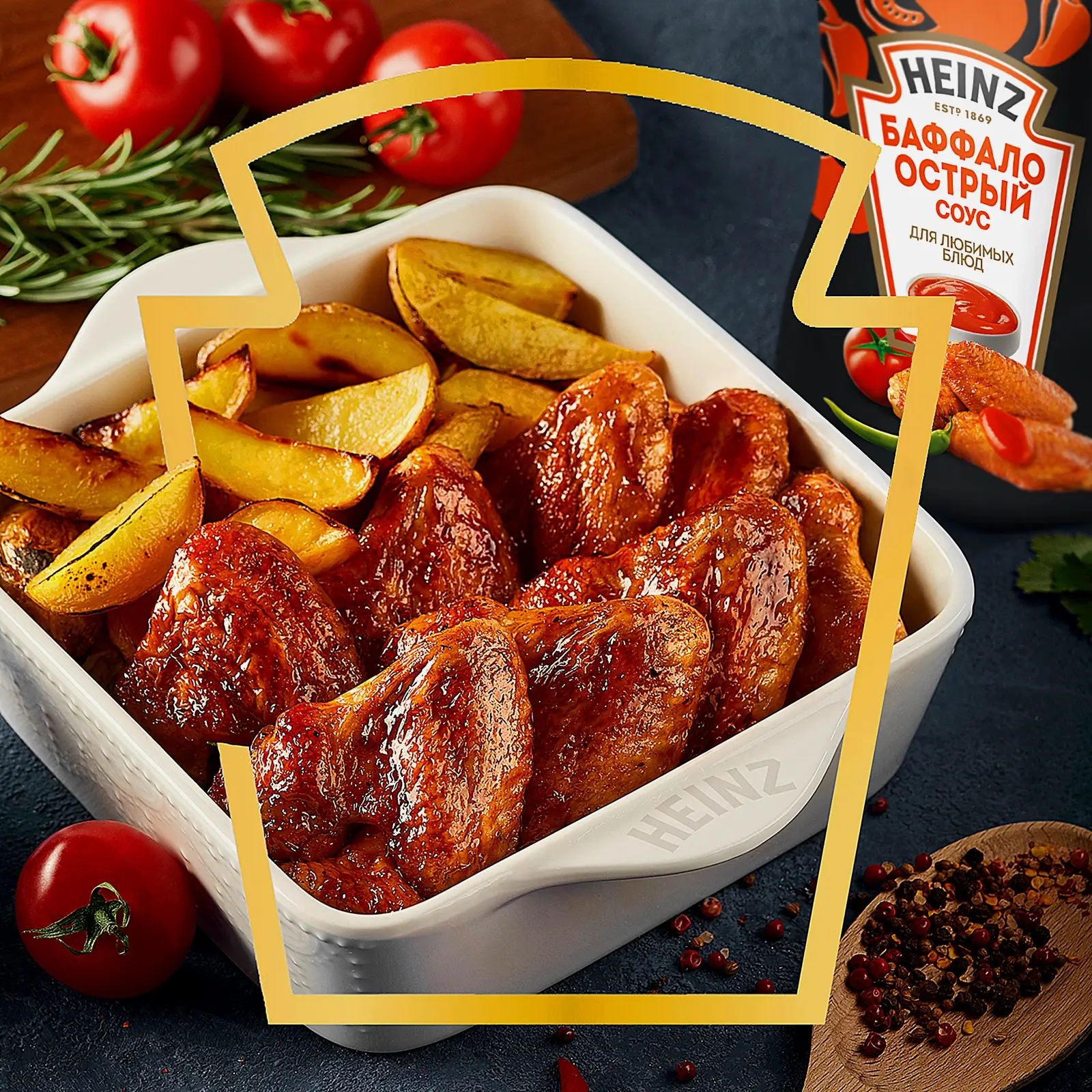 Соус Баффало томатный острый Heinz 200г