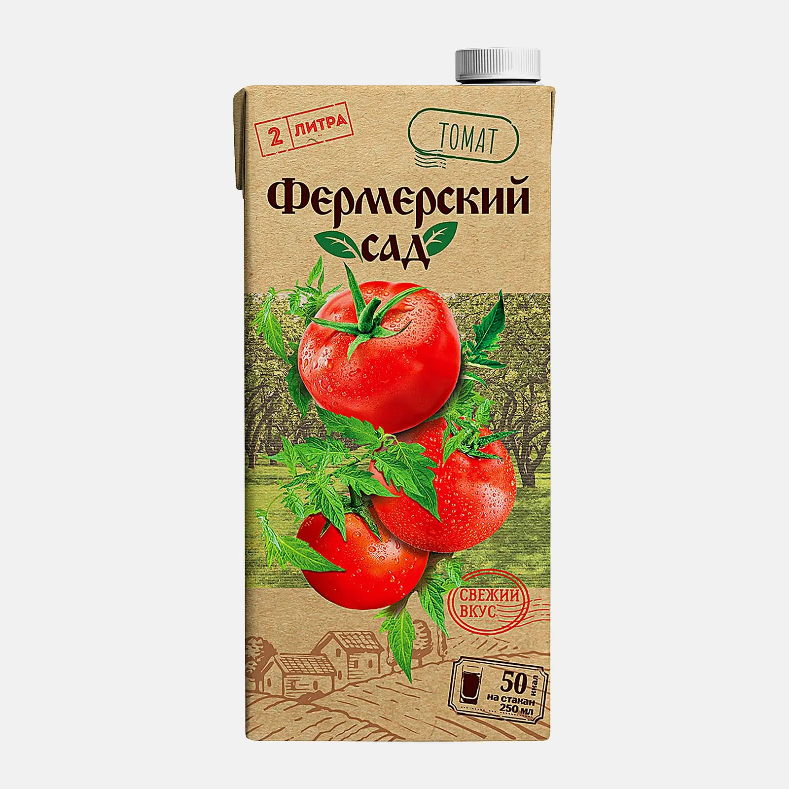 Изображение товара Нектар Фермерский сад Томат 2л натуральный насыщенный и ароматный напиток