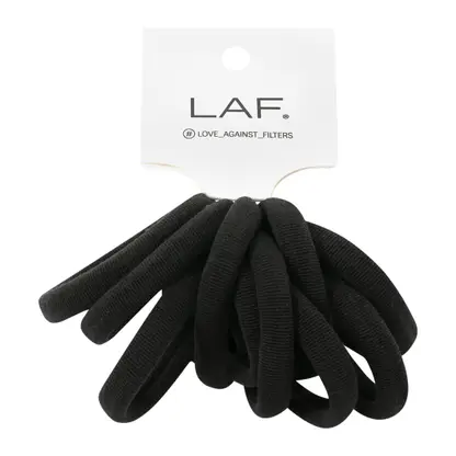 Изображение товара Резинки для волос Fashion Care черные базовые 2*16.5*7.5см