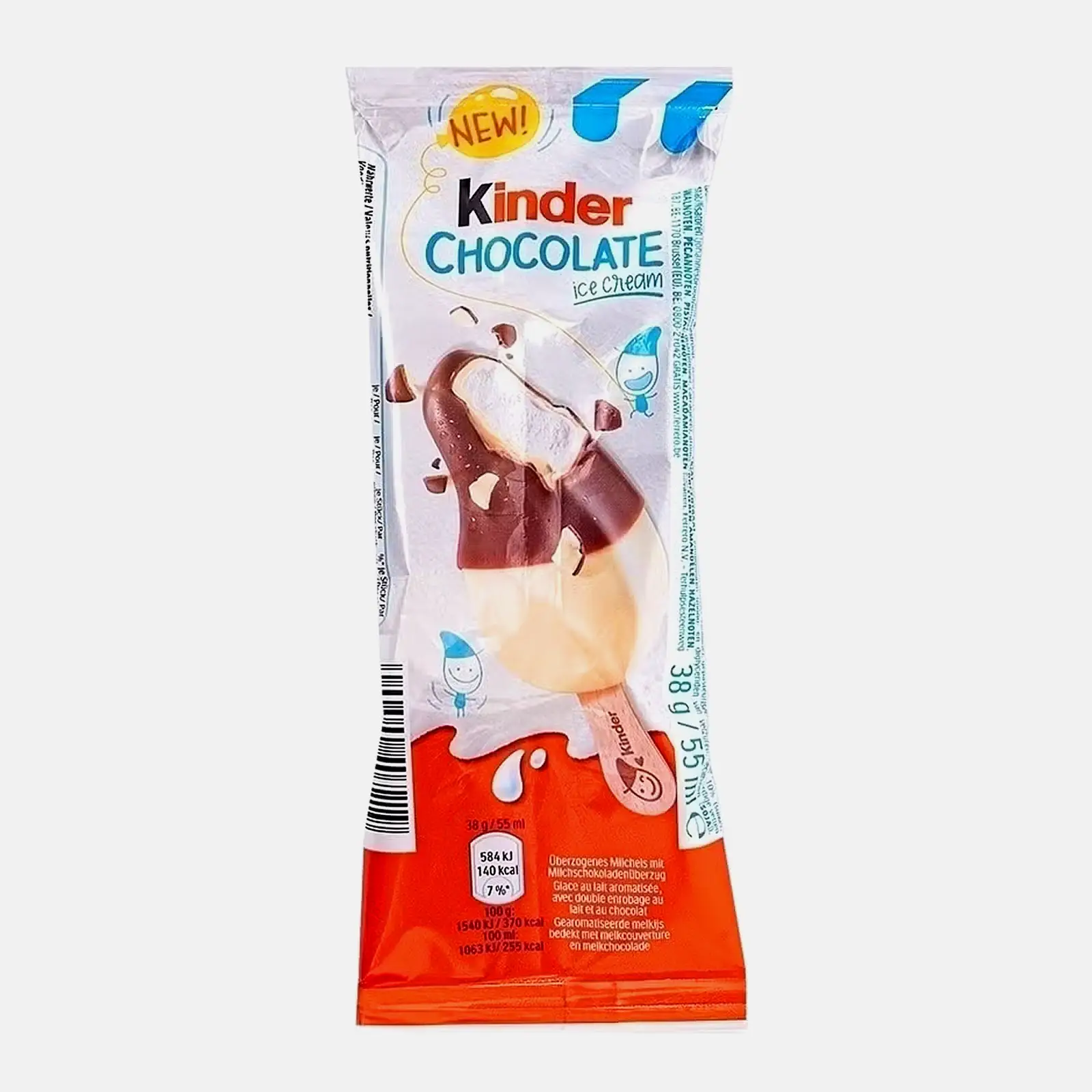 Изображение товара Шоколадное мороженое эскимо Kinder 38г