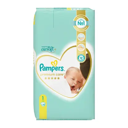 Изображение товара Подгузники Pampers Premium Care 1 Newborn (2-5 кг) 40шт