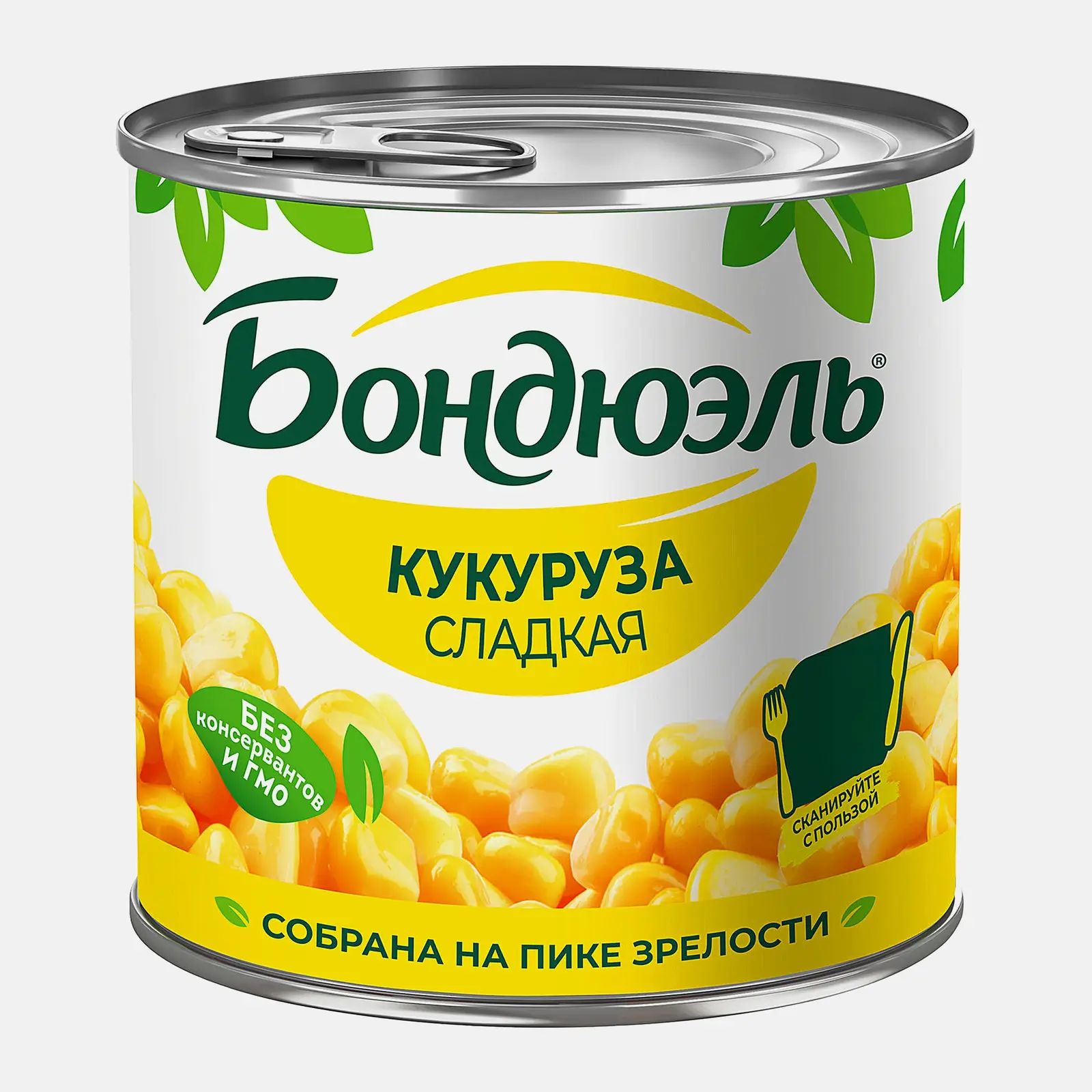 Изображение товара Кукуруза Бондюэль 340г натуральная сладкая в зернах