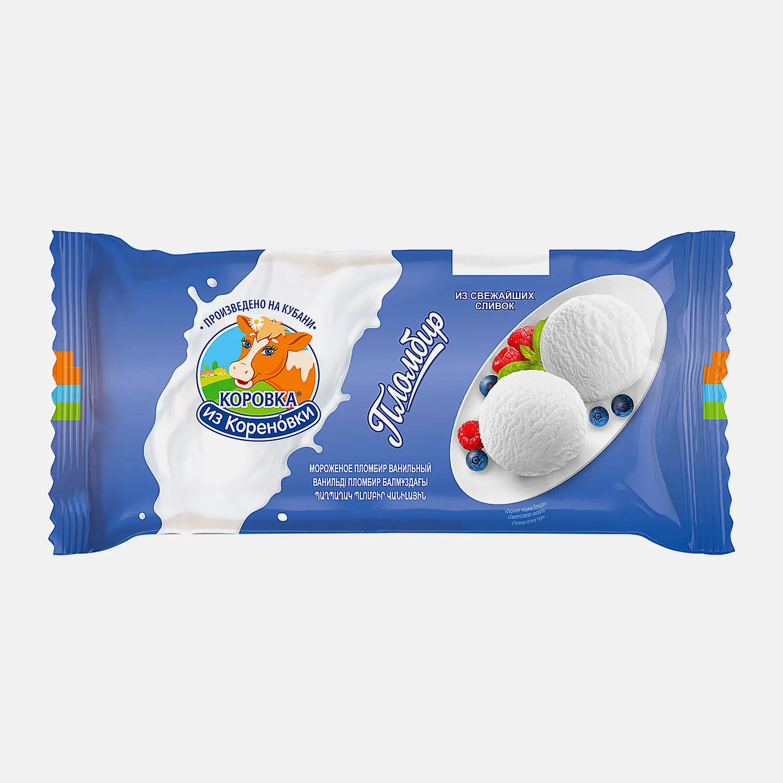 Изображение товара Мороженое пломбир ванильный Коровка из Кореновки 15% 200г