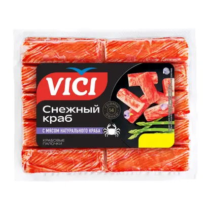 Изображение товара Крабовые палочки Vici с мясом натурального краба 170г