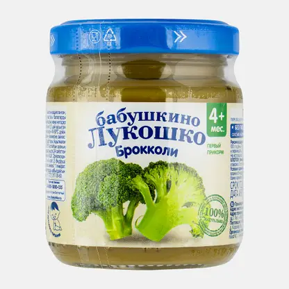 Пюре Бабушкино лукошко брокколи 100г