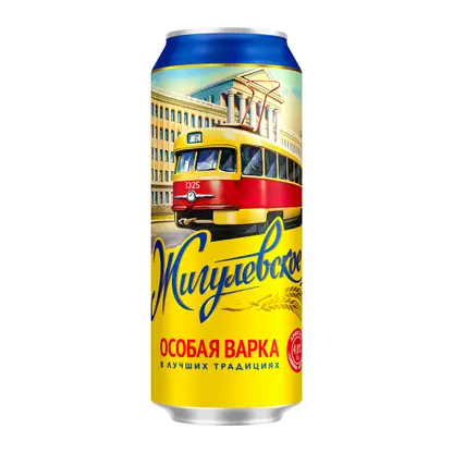 Пиво Жигулевское светлое фильтрованное пастеризованное 4% 450мл