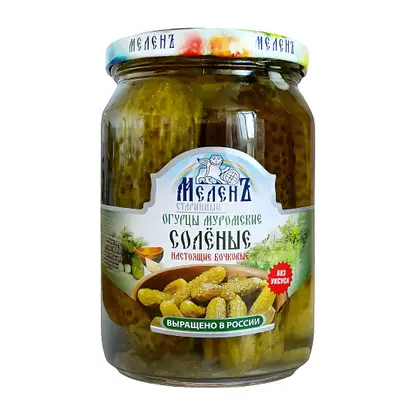 Изображение товара Огурцы Меленъ соленые Муромские 680г