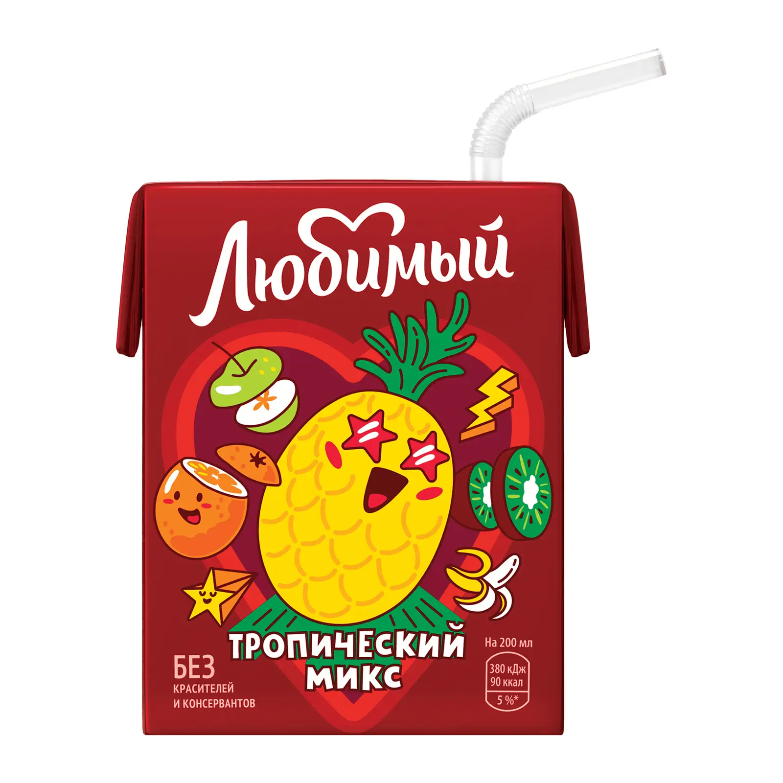 Изображение товара Напиток Любимый Тропический микс 200мл