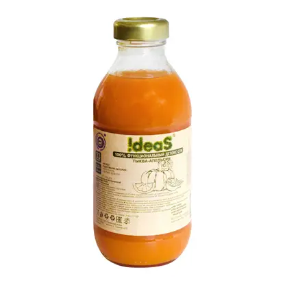 Изображение товара Детокс-сок Ideas Тыква-апельсин 300 мл натуральный без красителей и консервантов