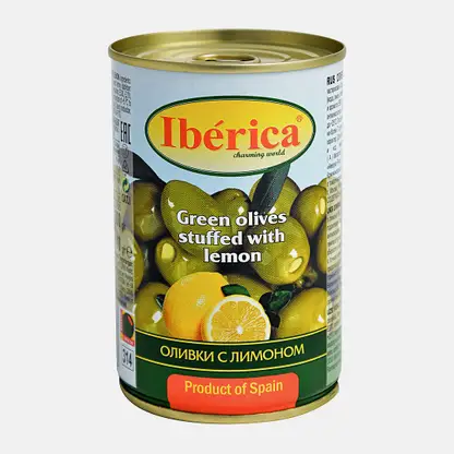 Оливки Iberica с лимоном 300г