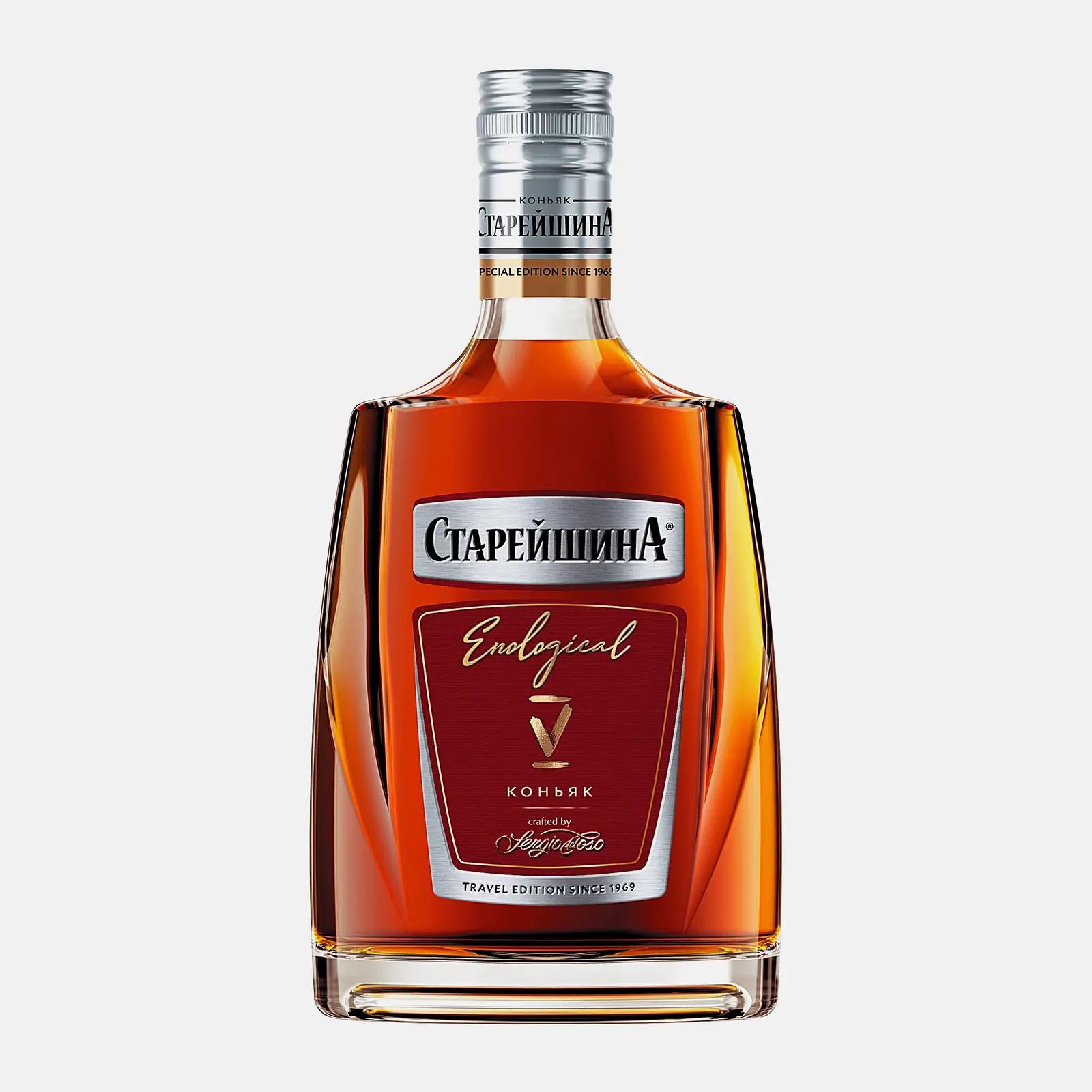 Изображение товара Коньяк Старейшина 5 лет 40% 250мл Россия выдержанный напиток