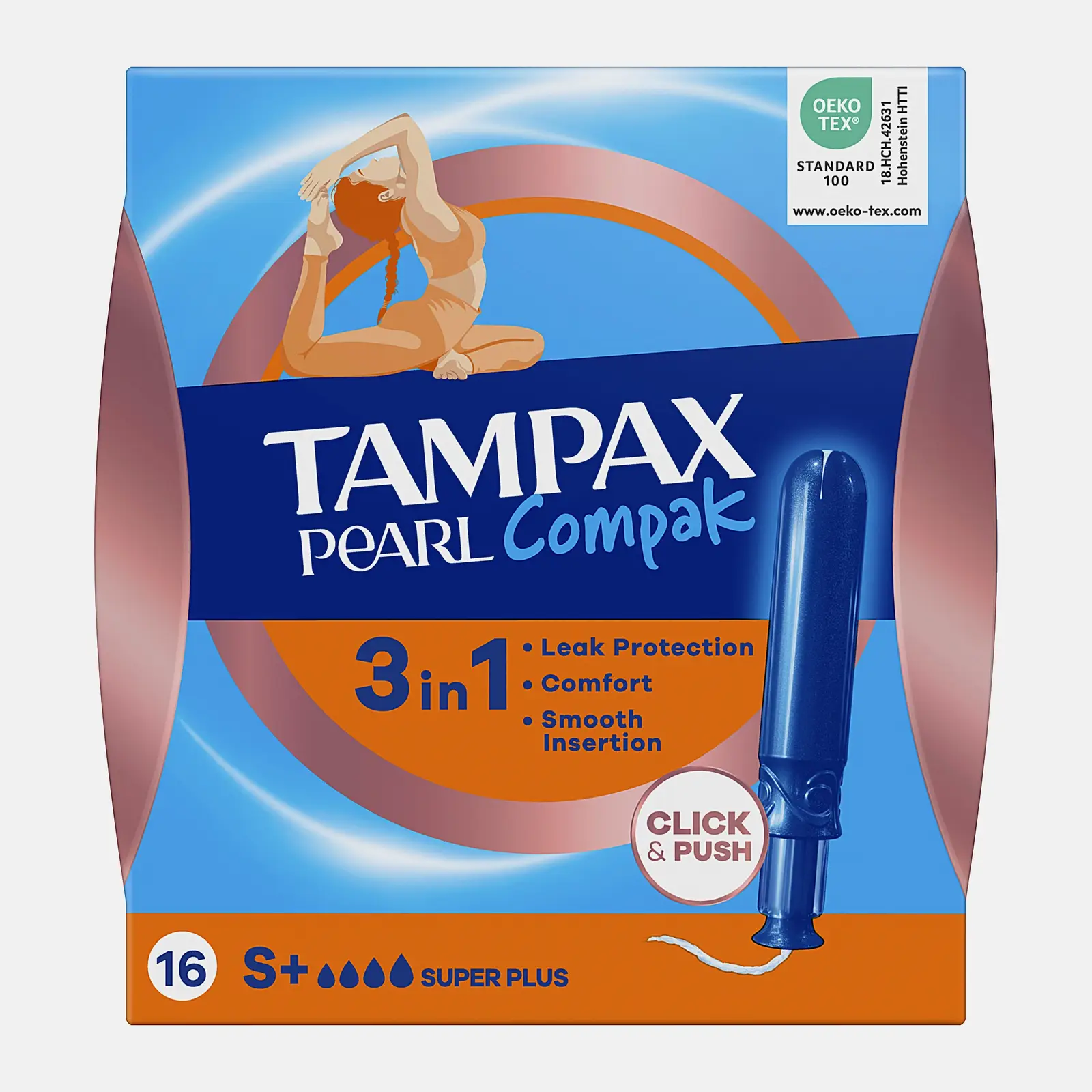 Тампон Tampax Compak Pearl Super Plus 16шт
