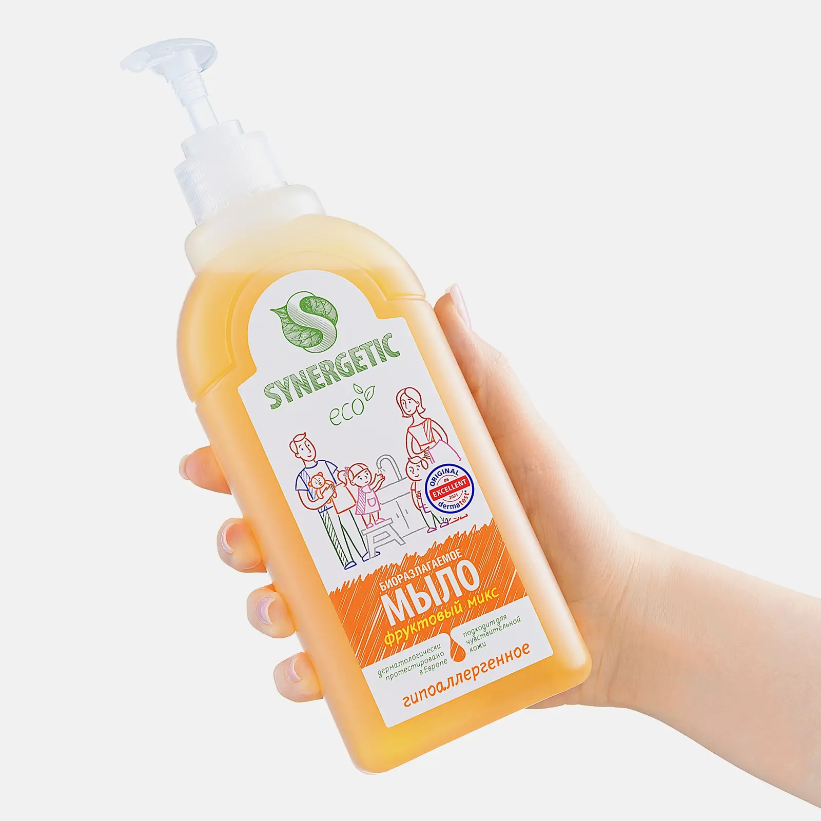 Жидкое мыло Synergetic Фруктовый микс 500мл