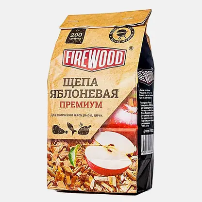 Щепа для копчения Депо Firewood Яблоня 200г