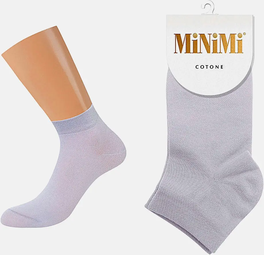 Носки женские Minimi Cotone 1201 белые р.23-25 (36-38) в ассортименте