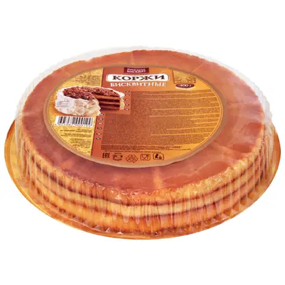 Изображение товара Коржи для торта Русский бисквит бисквитные 400г