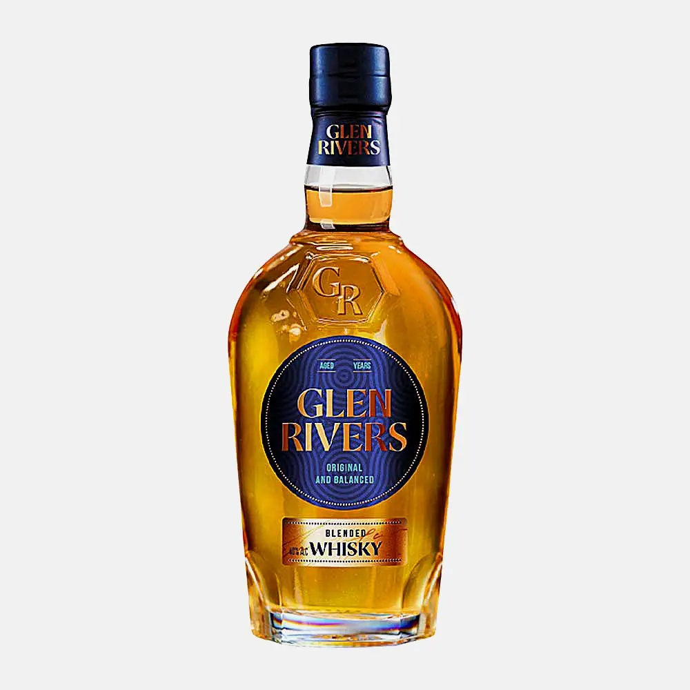 Изображение товара Виски Glen Rivers 40% 0.5л Россия натуральный купажированный напиток