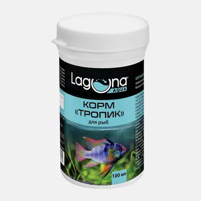 Корм для рыб Тропик хлопья Laguna Aqua 100мл