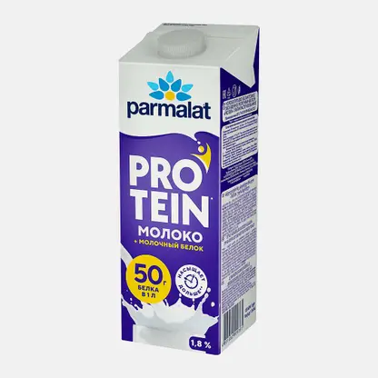 Молоко безлактозное ультрапастеризованное Parmalat Protein 1.8% 1л