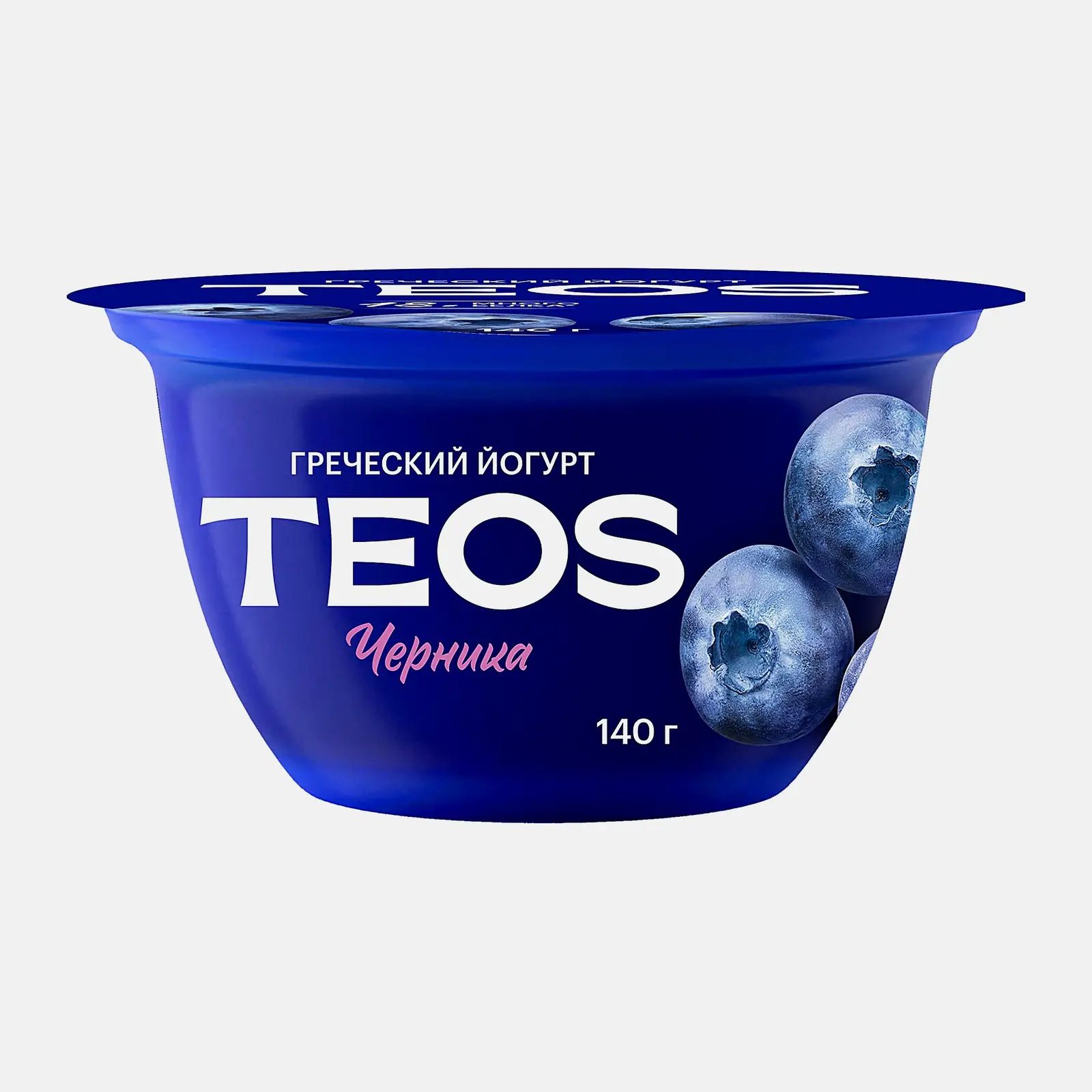Йогурт Савушкин продукт Teos Греческий черника 2% 140г
