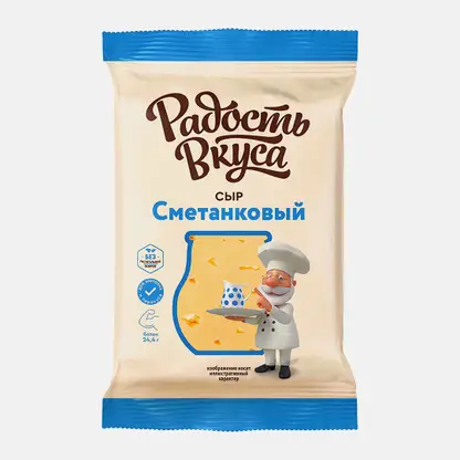 Сыр Сметанковый 35% Радость вкуса 180г