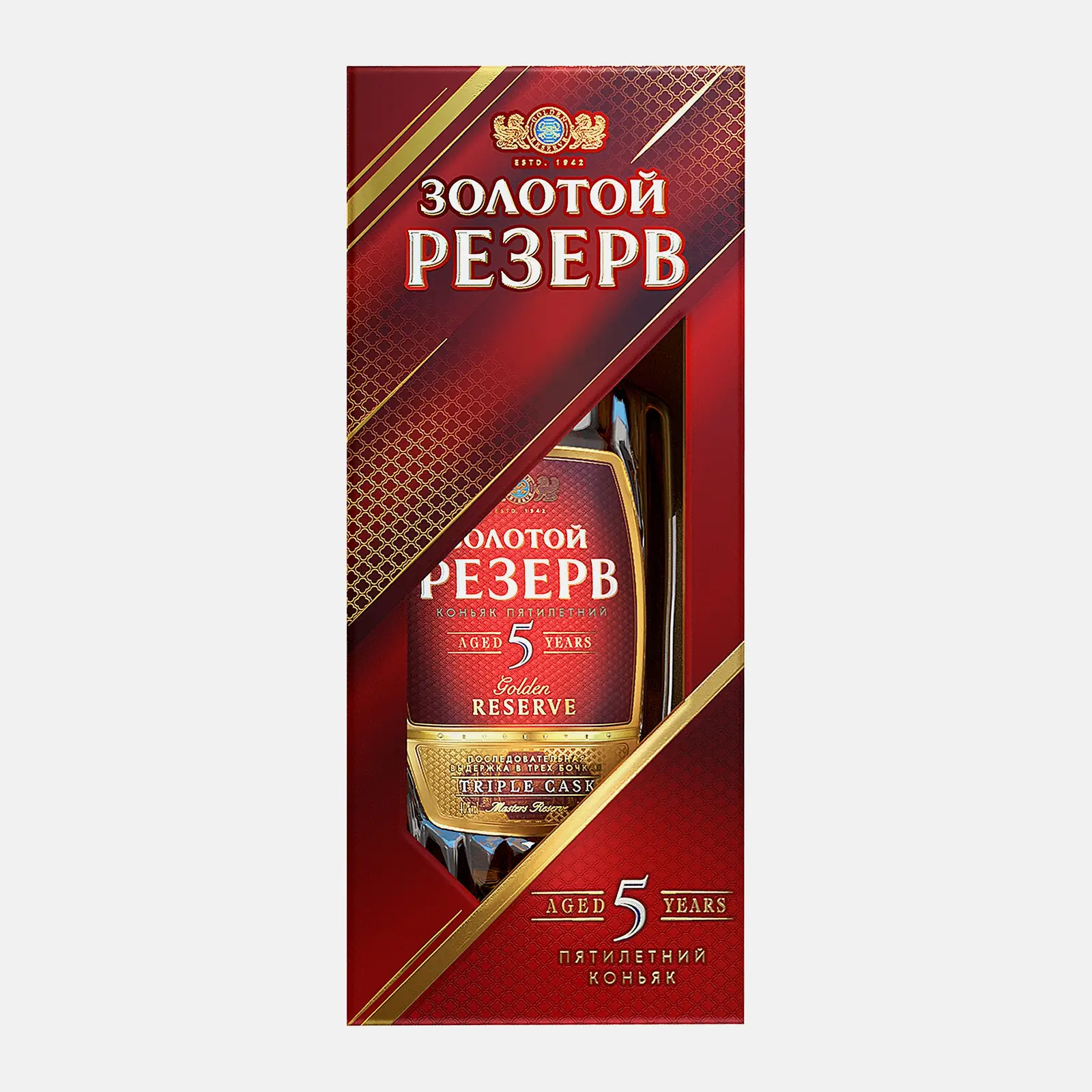 Изображение товара Коньяк Золотой Резерв 5 лет 40% 500мл