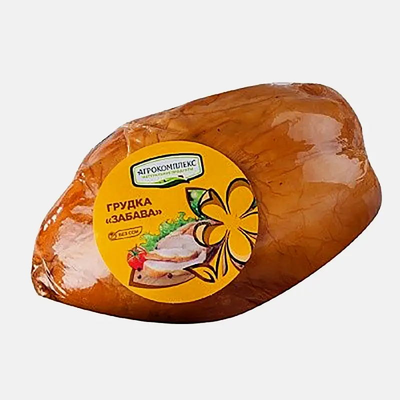 Грудка Агрокомплекс Забава из мяса цыплят-бройлеров копчено-вареная весовая - фото 3 Грудка Агрокомплекс Забава из мяса цыплят-бройлеров копчено-вареная весовая - фото 3