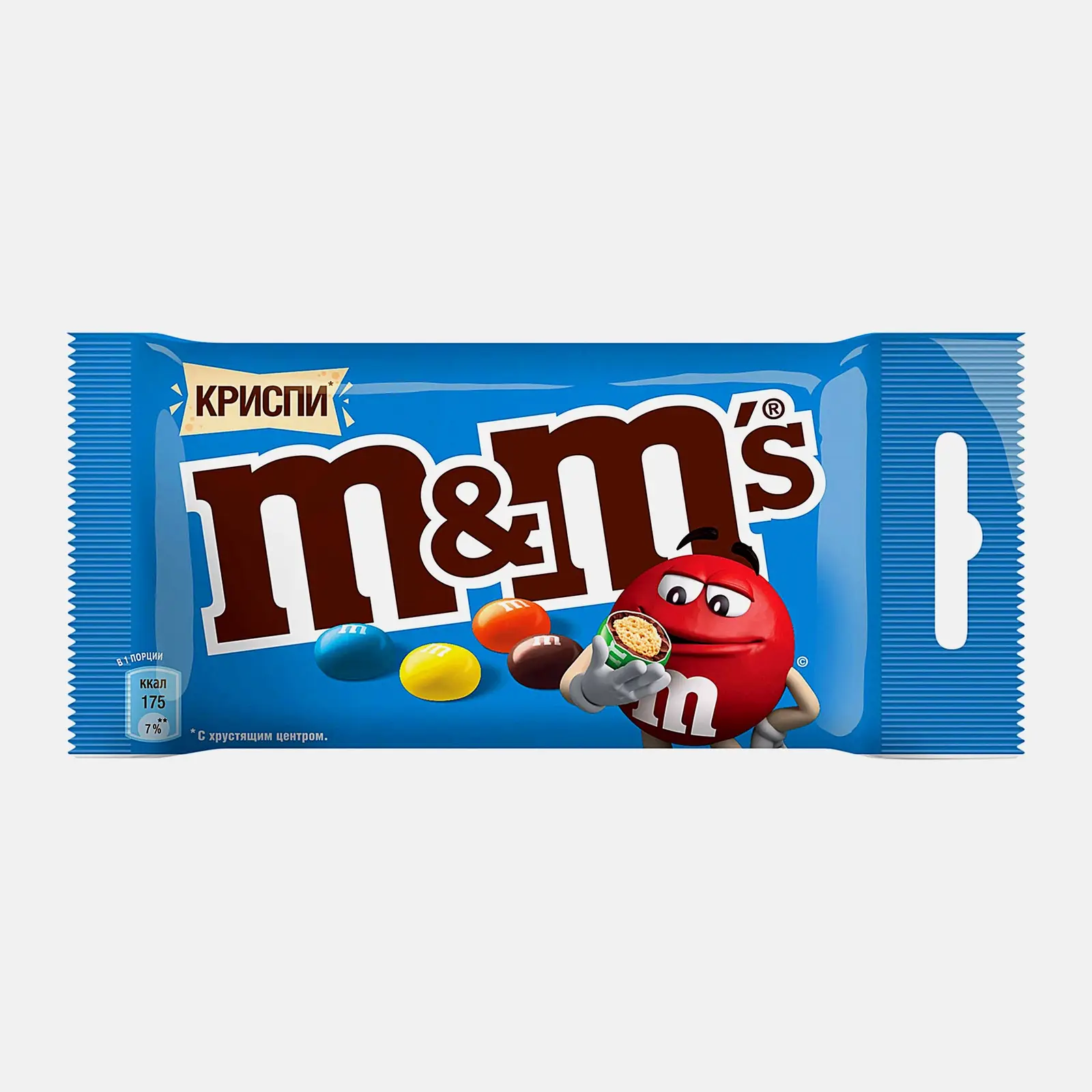 Изображение товара Драже Криспи с хрустящим центром M&M's 36г - молочный шоколад и рисовая начинка