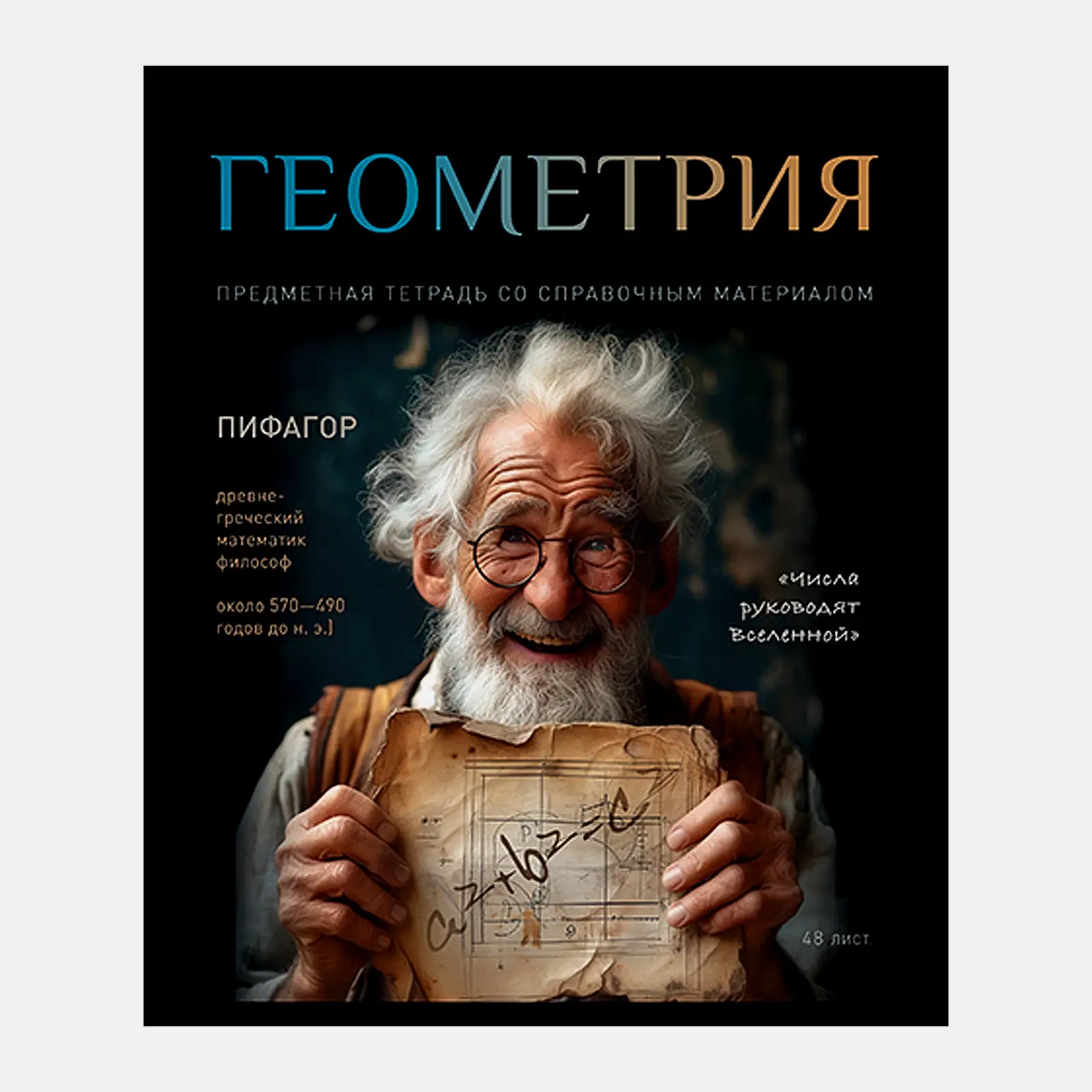 Тетрадь ПЗБМ предметная Геометрия клетка 48л